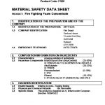 Coshh Sheets – Spectrum Fire Uk Ltd.